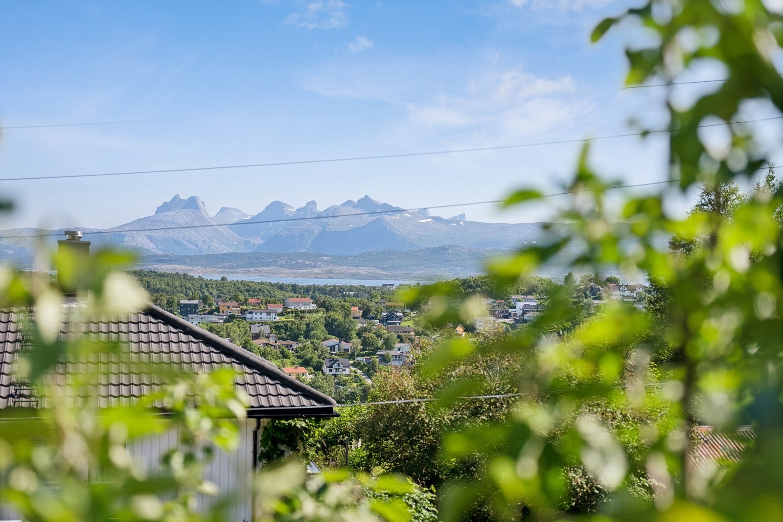 Upåklagelig utsikt fra balkongen Galleribilde