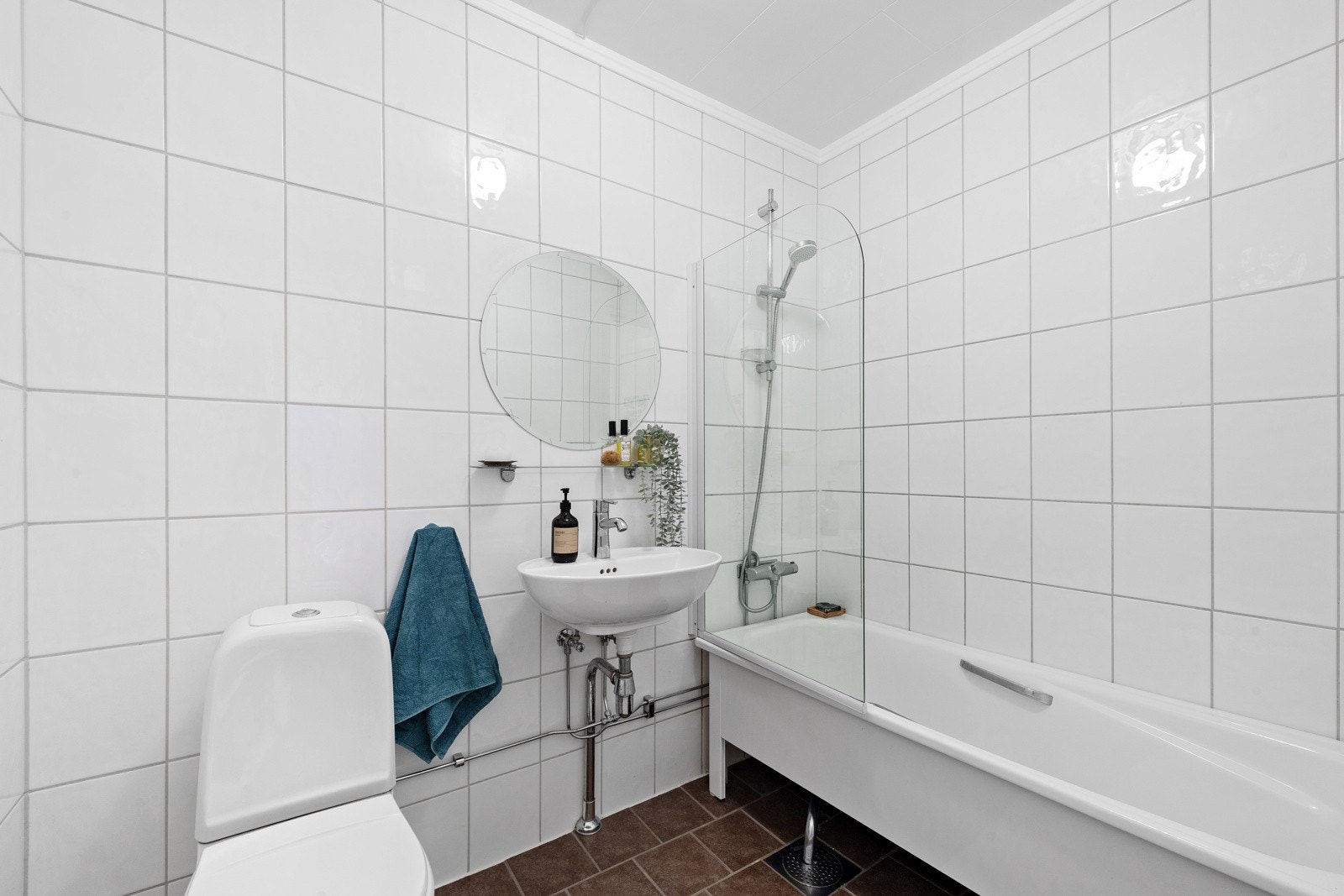 Det er varme i gulv på badet. Galleribilde