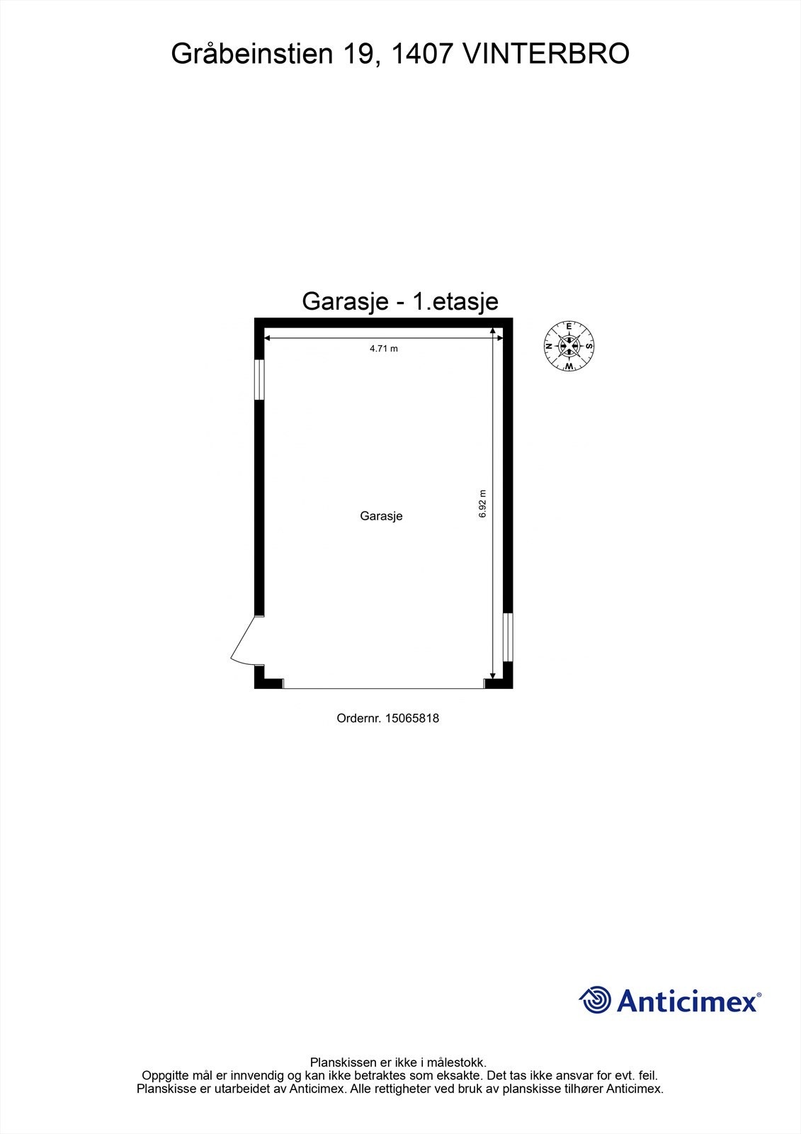 Plantegning - Garasje Galleribilde