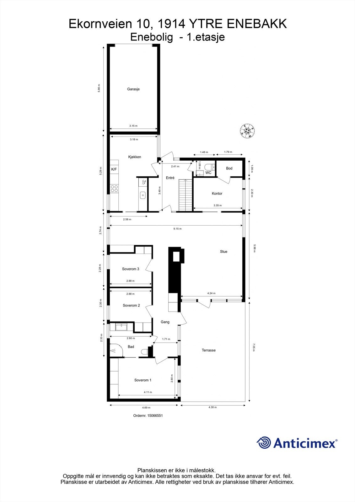 Plantegning - 1. etasje Galleribilde