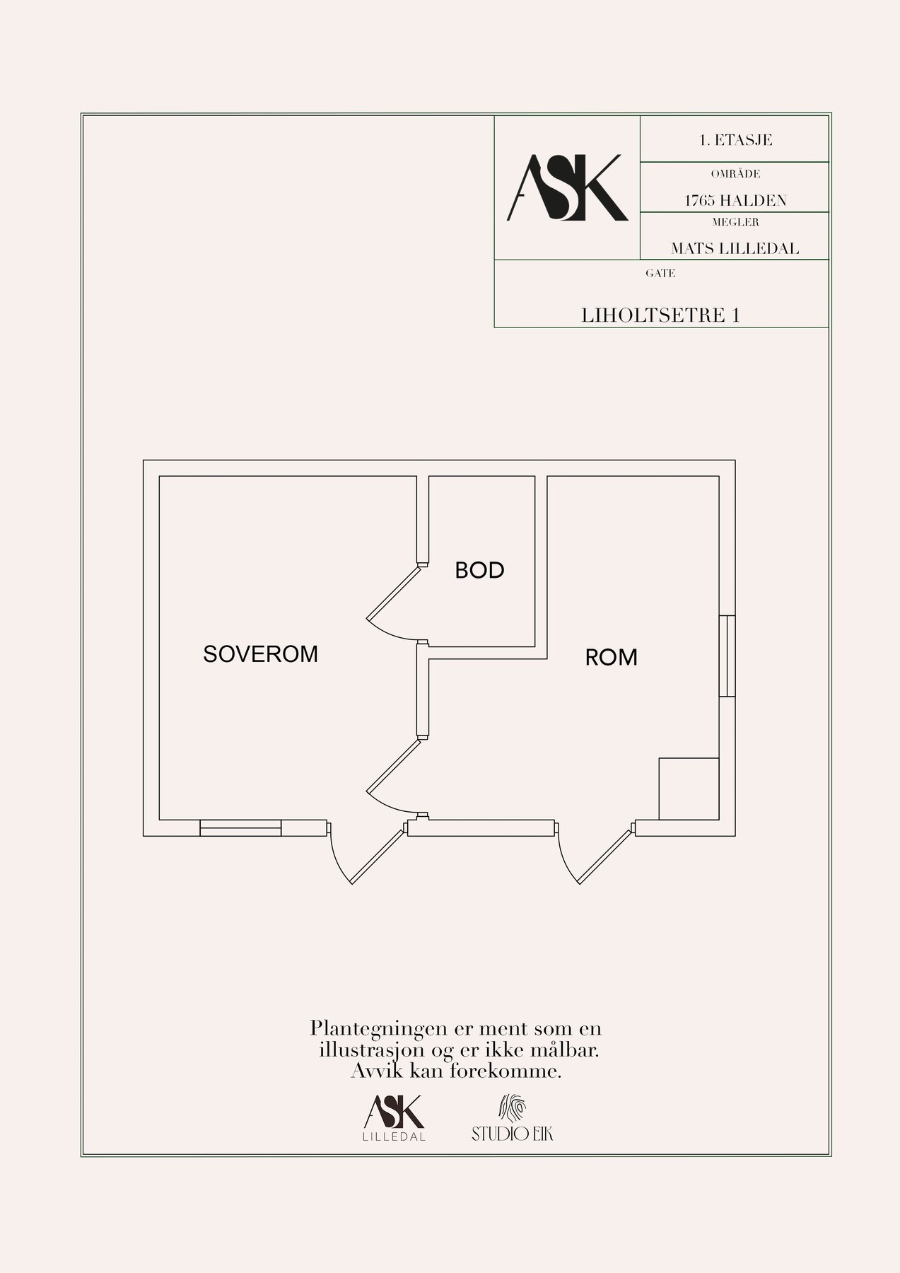 Plantegning uthus Galleribilde