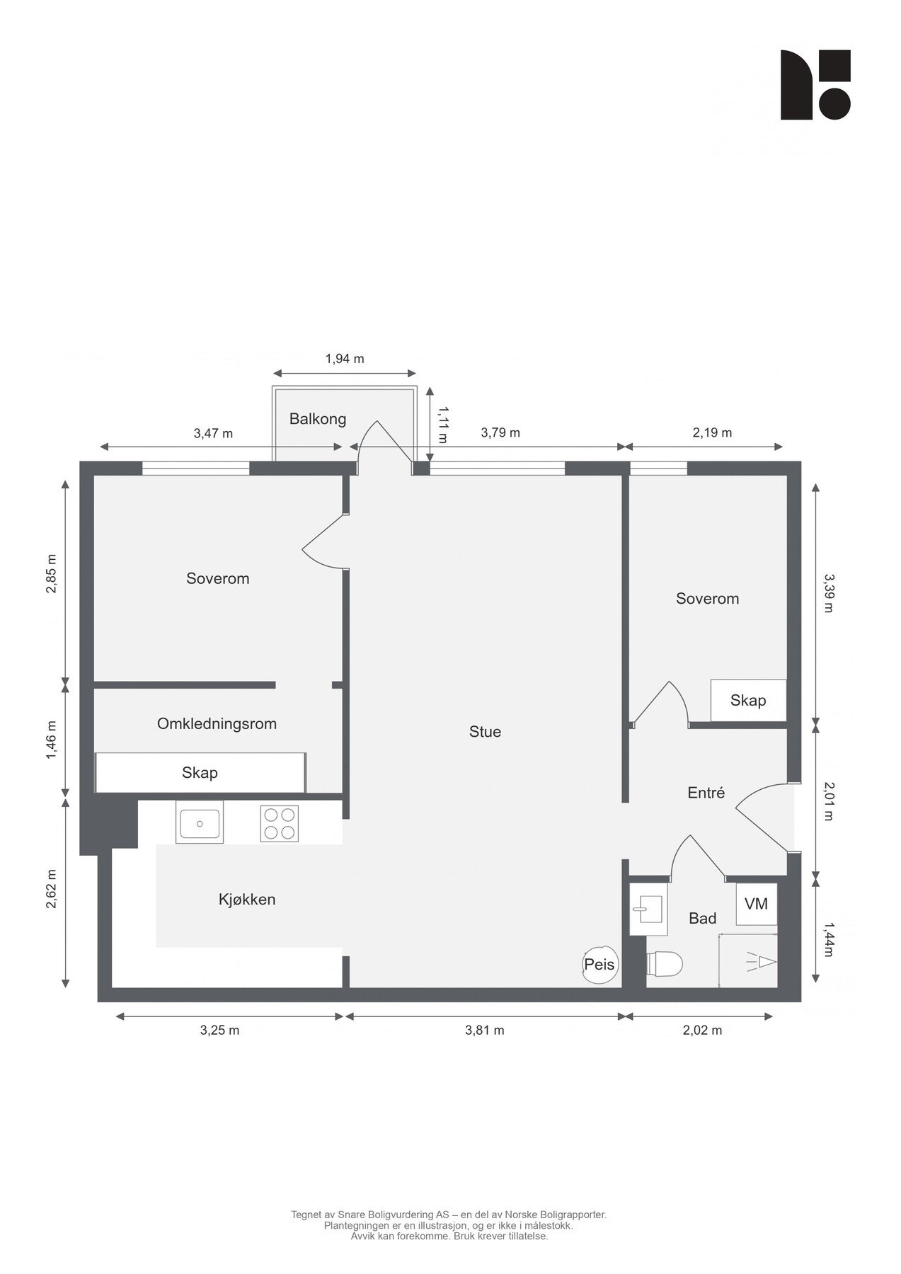 Planløsning. Galleribilde