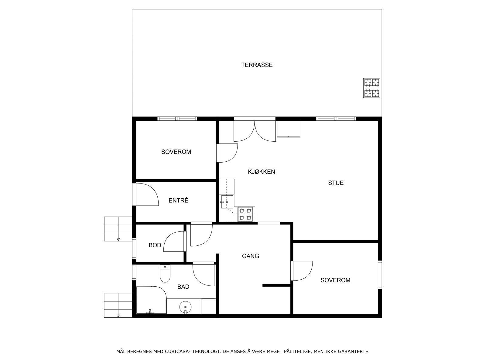 Plantegning | underetasje Galleribilde