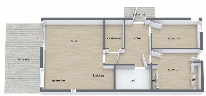 Plantegning. Galleribilde