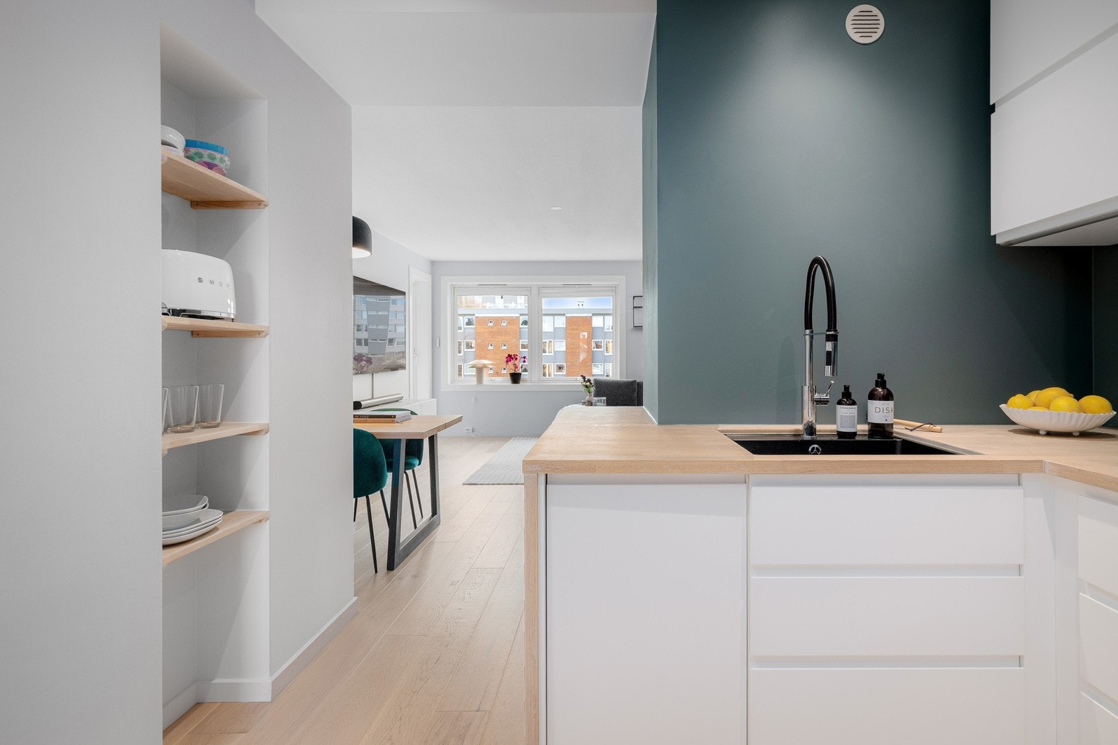 Komfyrvakt og aquastop er montert. Galleribilde