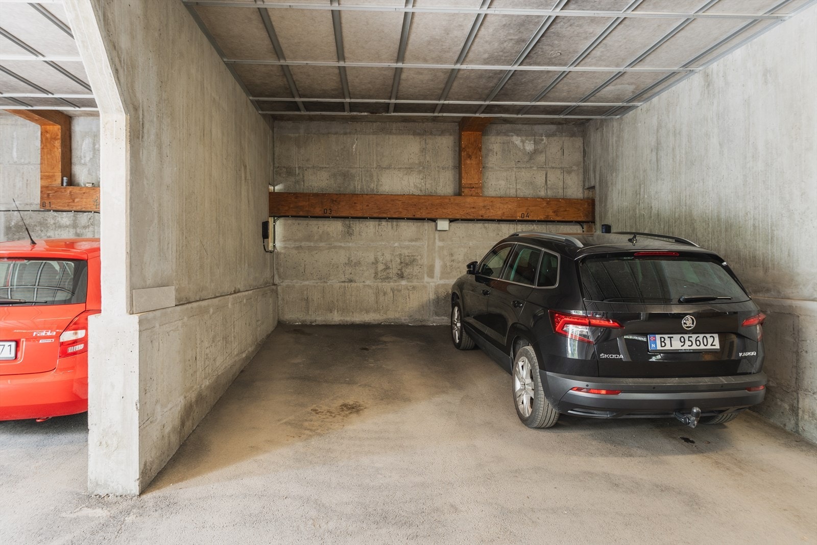 Det er lagt opp til elbil-lader gjennom Elaway. Hver seksjon bekoster lading selv. Galleribilde