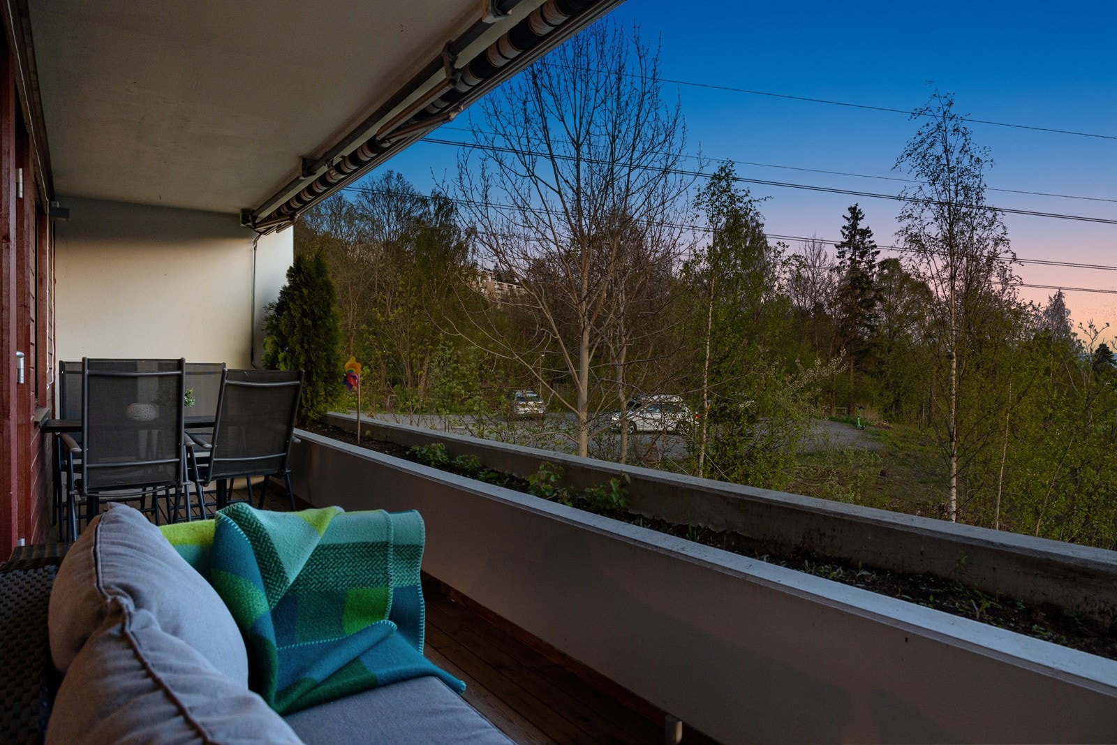 To solrike balkonger på 16 m² - perfekt for varme sommerdager. Galleribilde