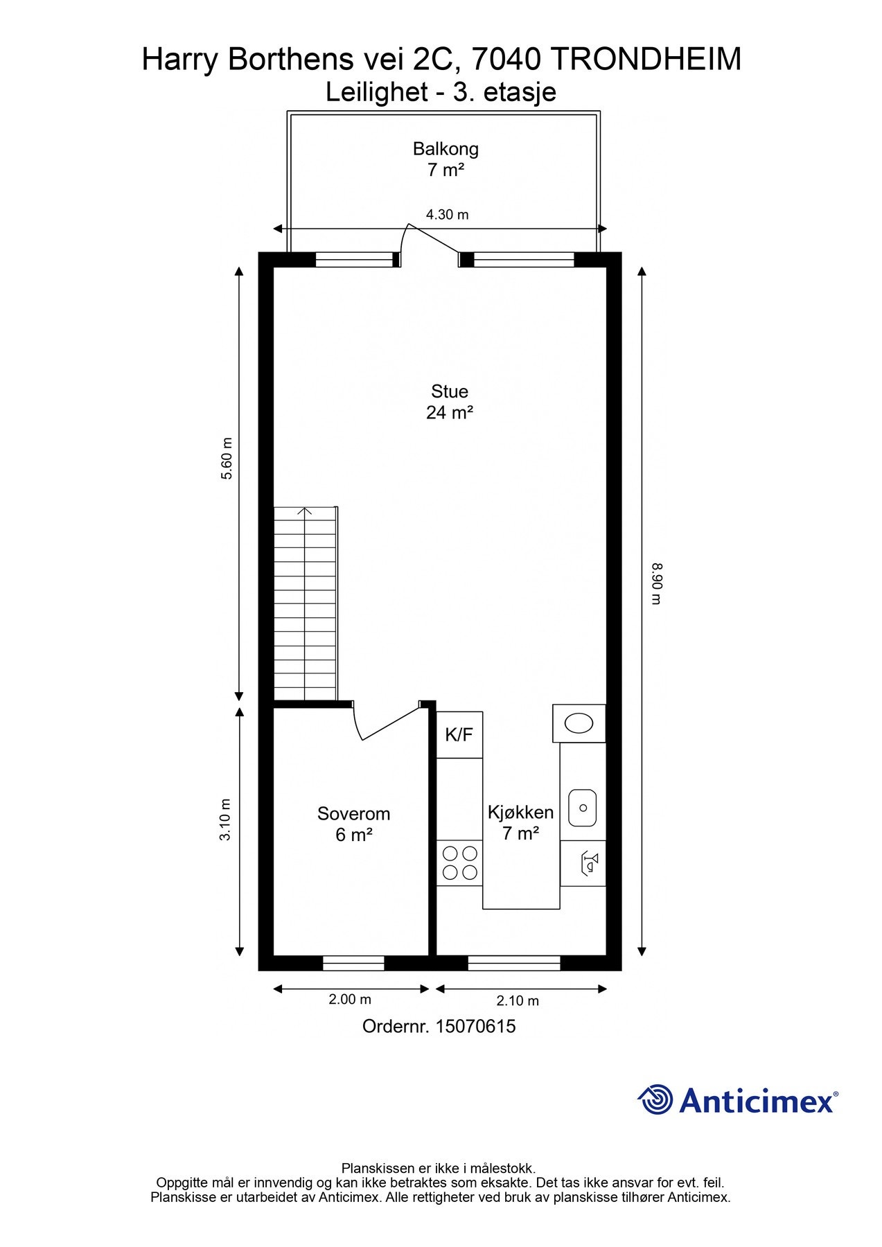 Plantegning - 3. etasje Galleribilde