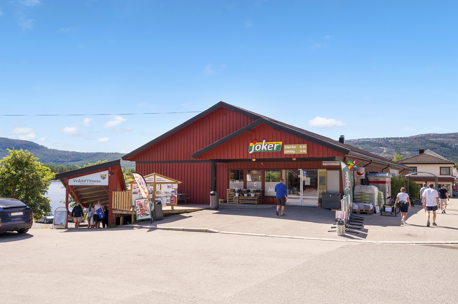 I sentrum finner du flere servicetilbud Galleribilde