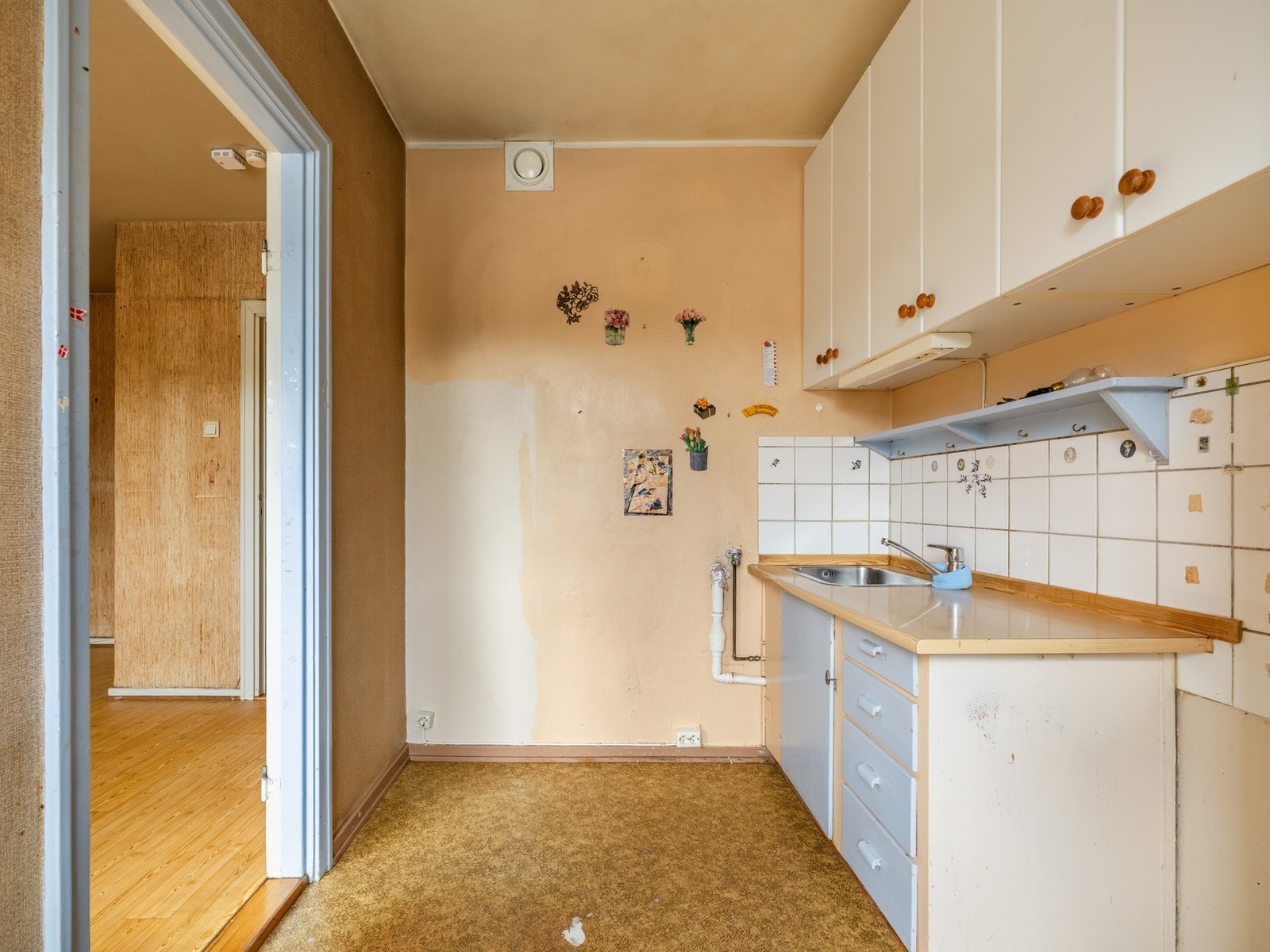 Kjøkkenet er målt til ca 6 kvm. Galleribilde