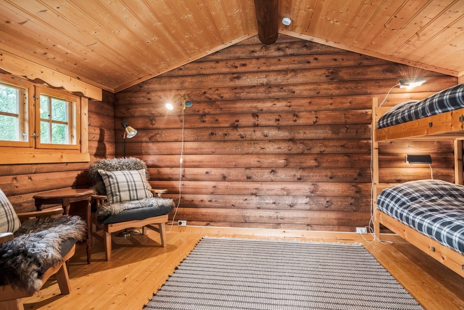 Stabburets hovedrom syntes jeg er tunets flotteste og hyggeligste rom Galleribilde