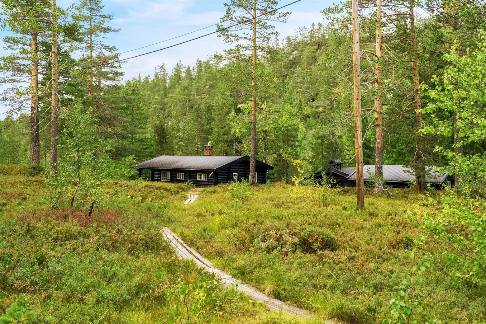 Ditt eget tømmertun med 3 bygninger Galleribilde