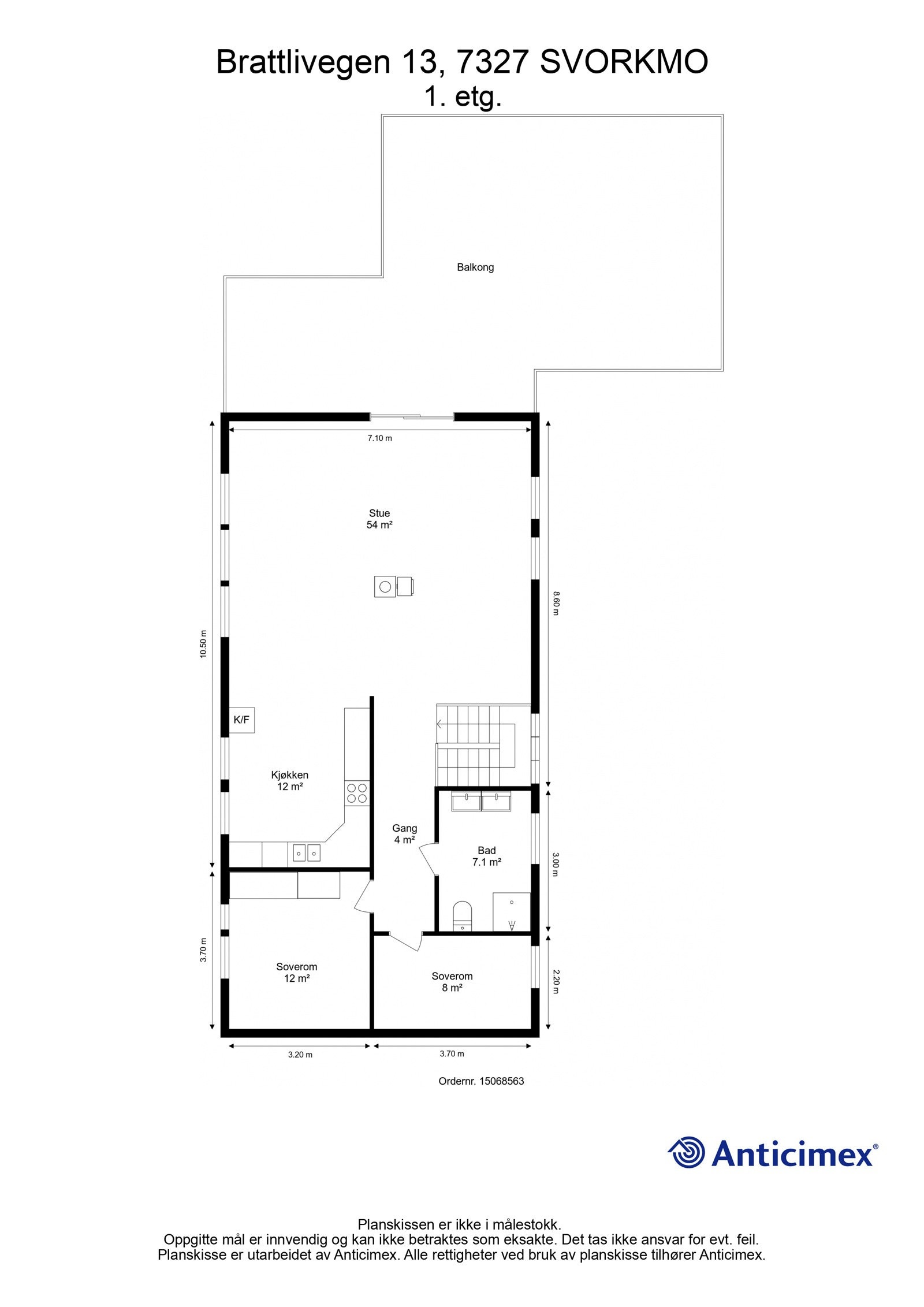 Plantegning - 1. etasje. Galleribilde