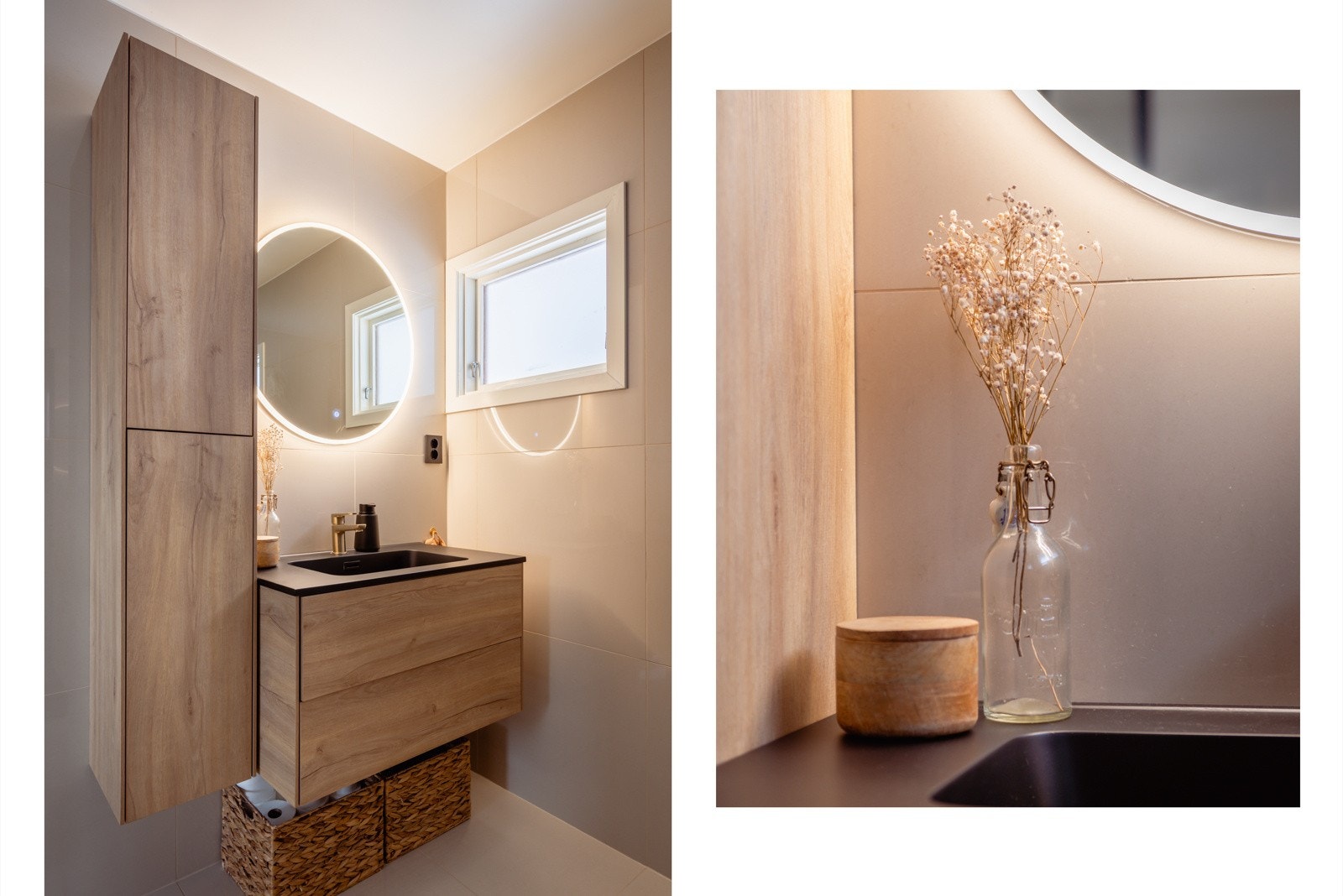 Lekkert, flislagt bad fra 2022 Galleribilde