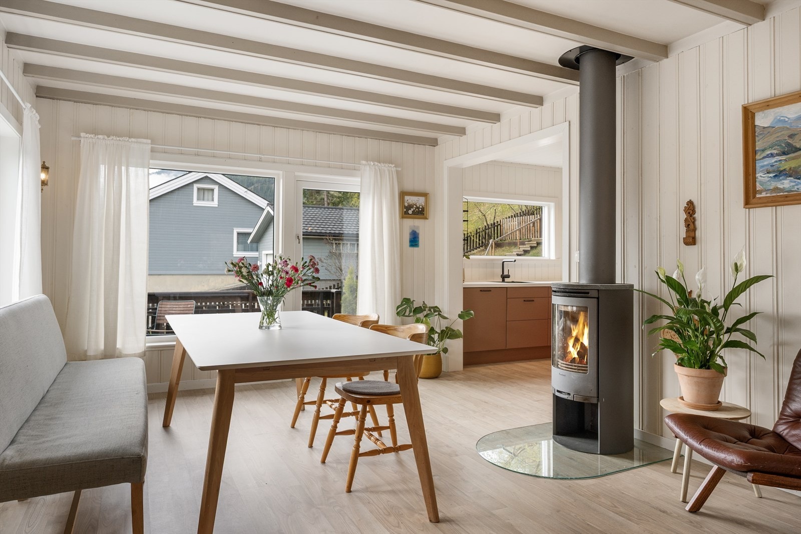 Peisovnen bidrar til både varme og ekstra hygge. Galleribilde