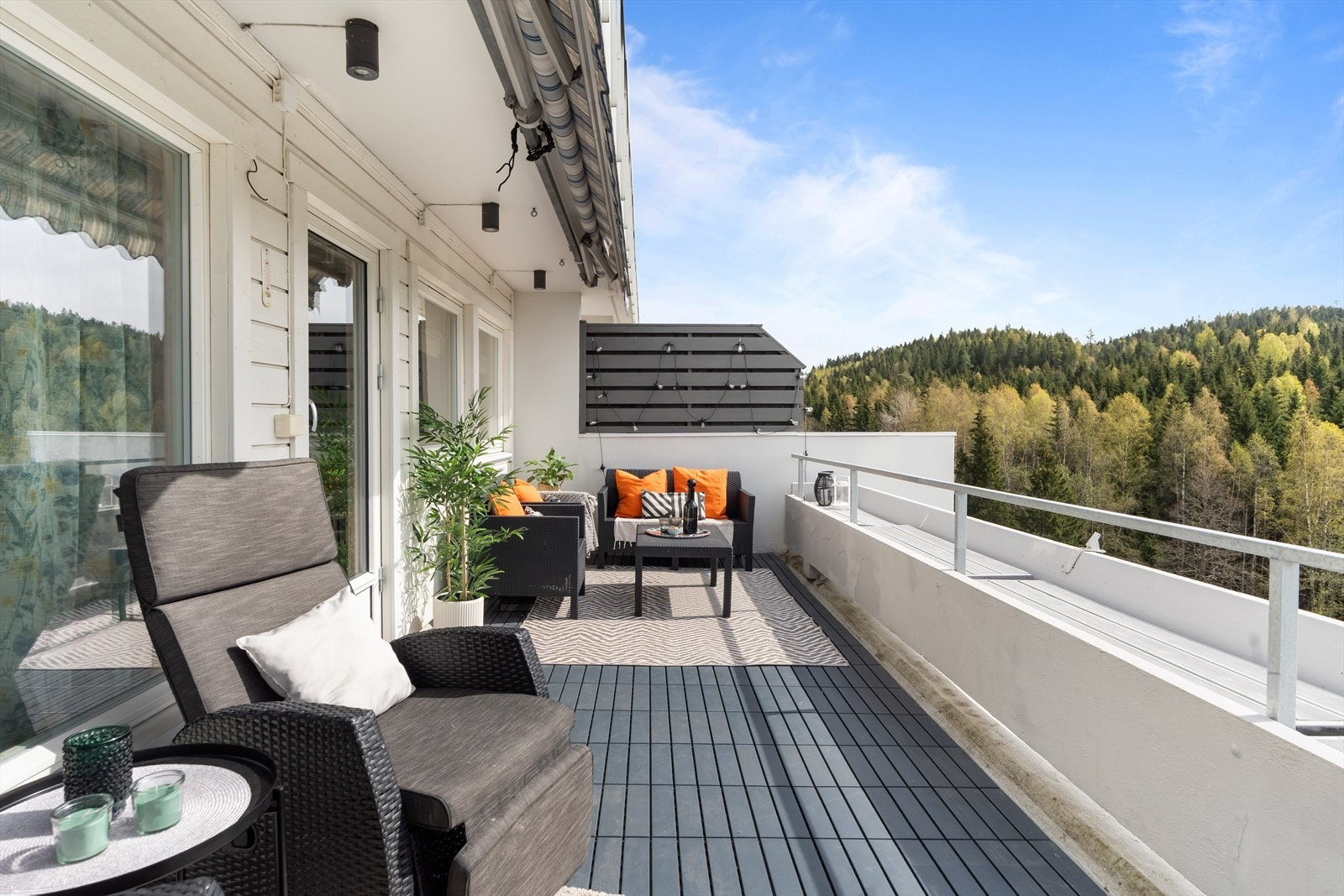 Uteplassen er på hele 17 m². Galleribilde