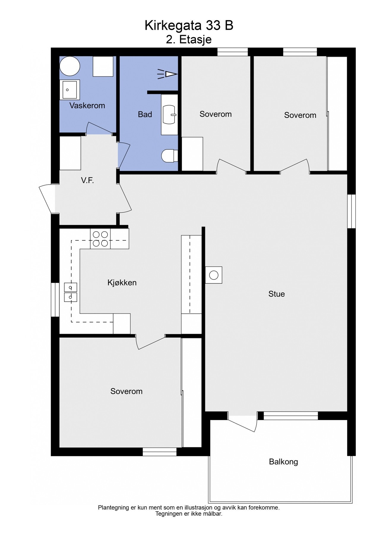 Plantegning (2D). Galleribilde