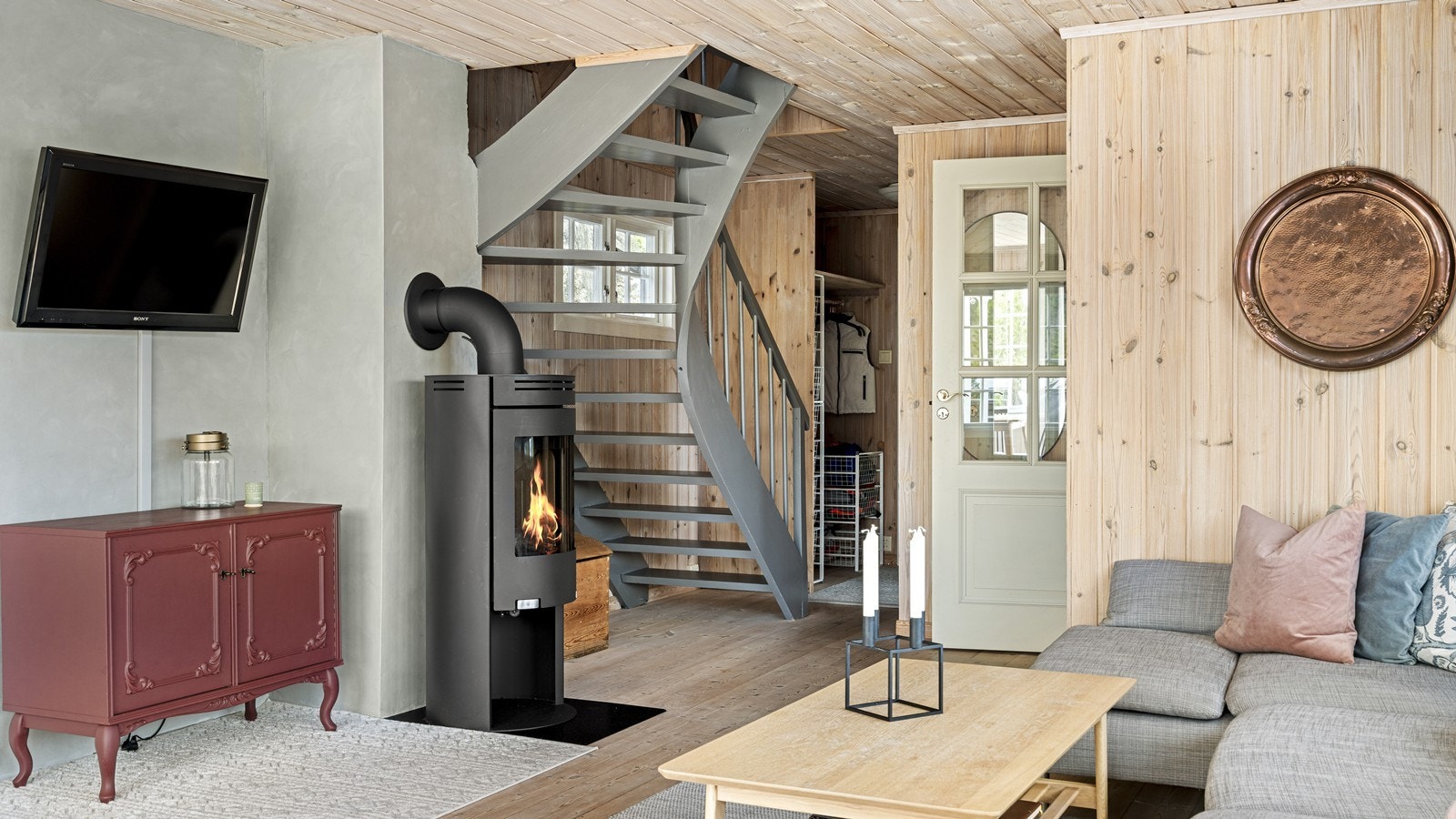 Vedovn i stuen Galleribilde