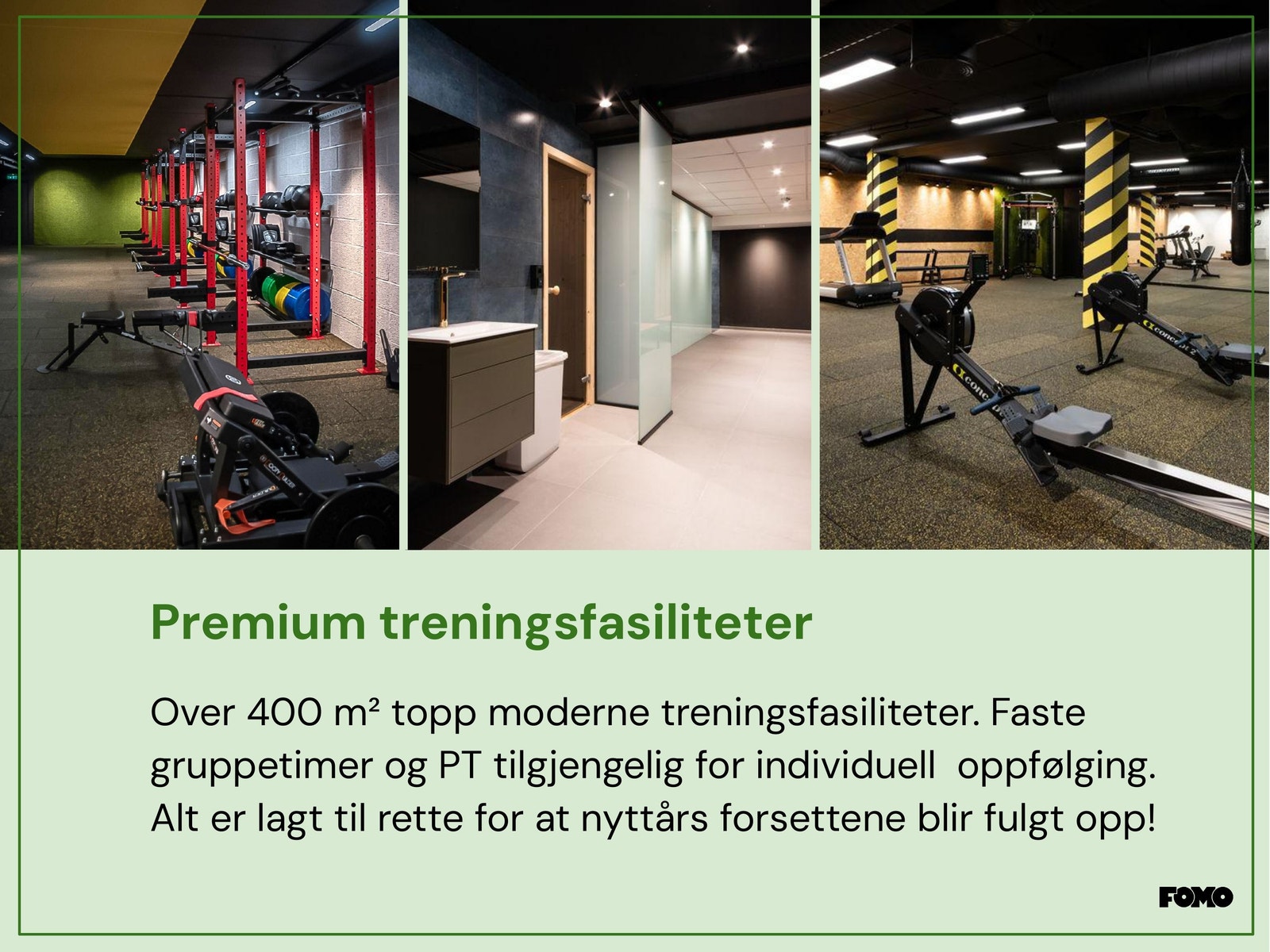 Stort treningssenter – tilgjengelig for alle leietakere Galleribilde