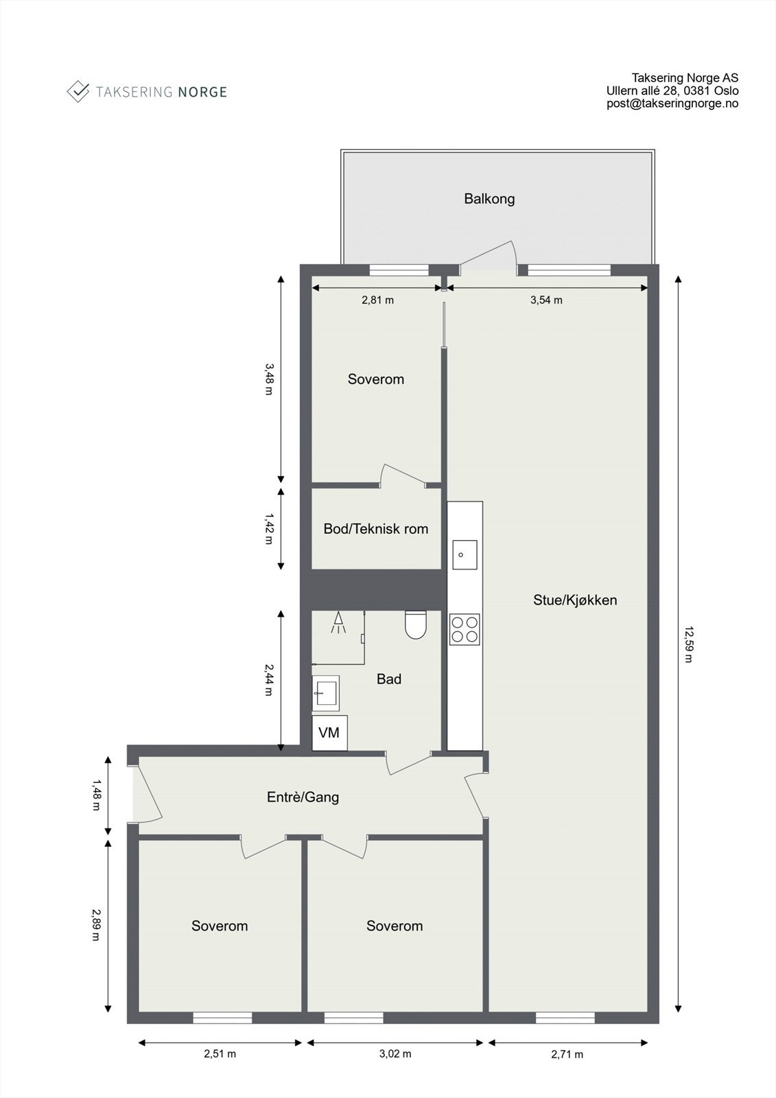 Plantegning Galleribilde