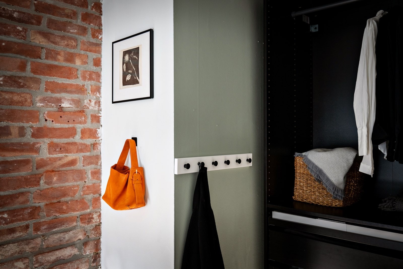 Eksponert mur er en kul og urban detalj. Galleribilde