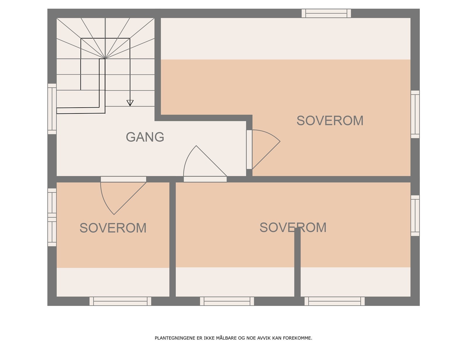 Planløsning loft. Galleribilde