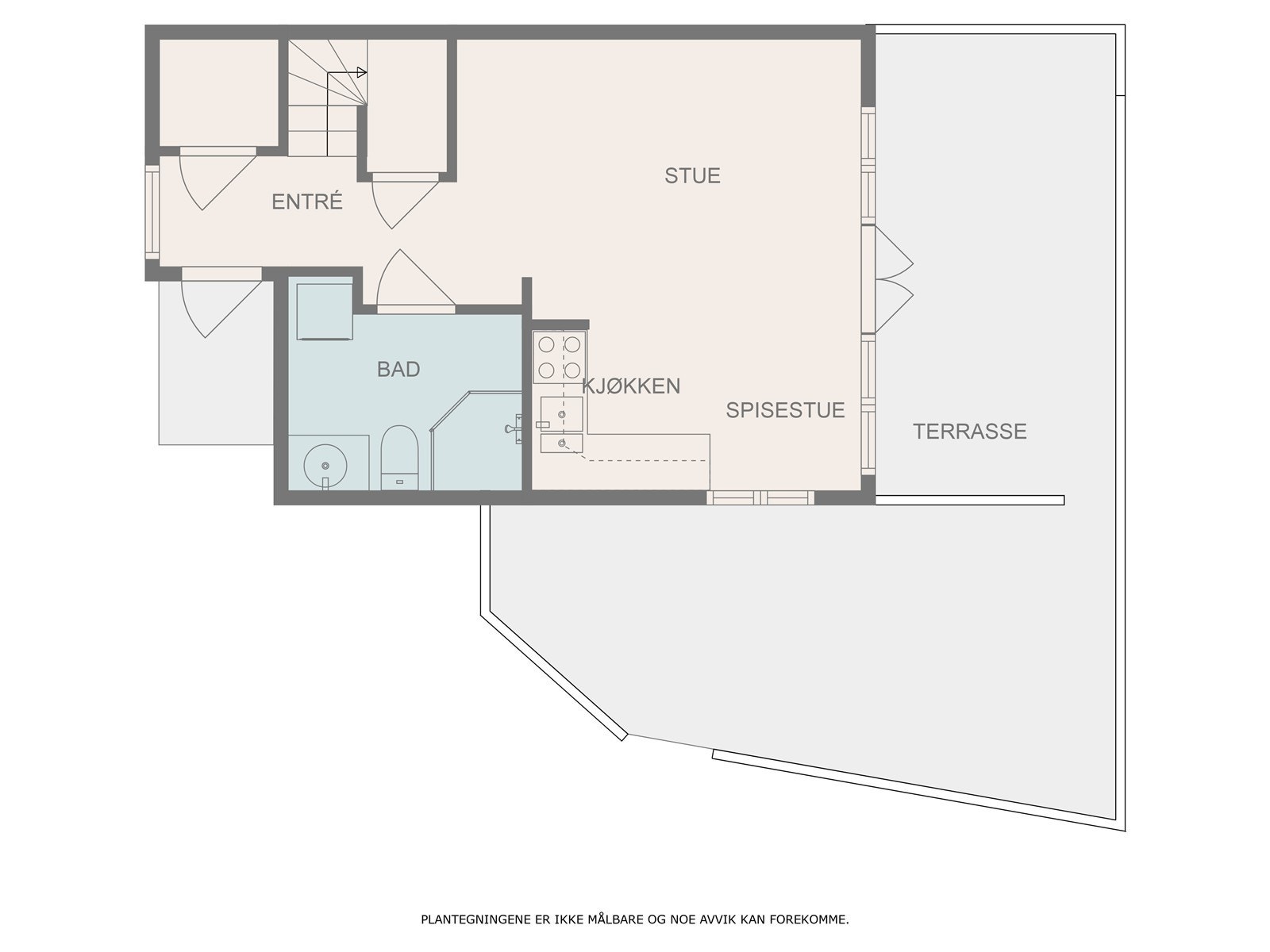 Planløsning hovedetasje Galleribilde