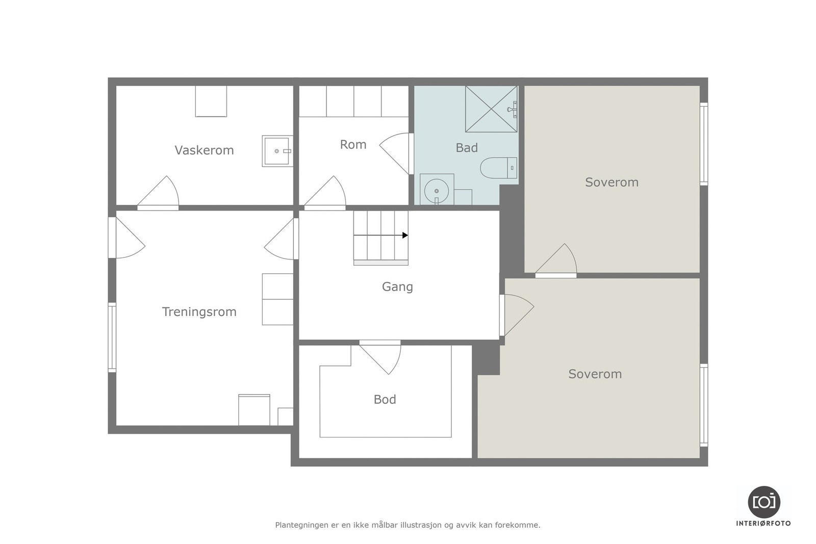 Plantegning kjeller. Galleribilde