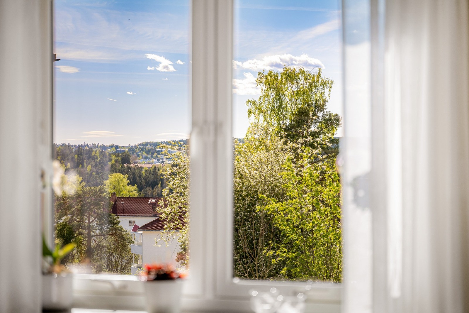 De store vindusflatene gir rikelig med naturlig lysinnslipp. Galleribilde