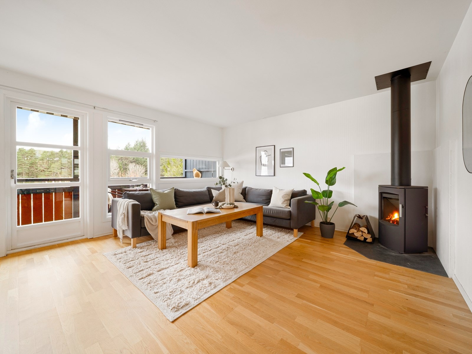 Ny vedovn og pipe satt inn i 2018 Galleribilde