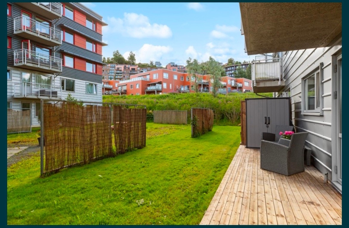 Her har man også grøntareal. Galleribilde