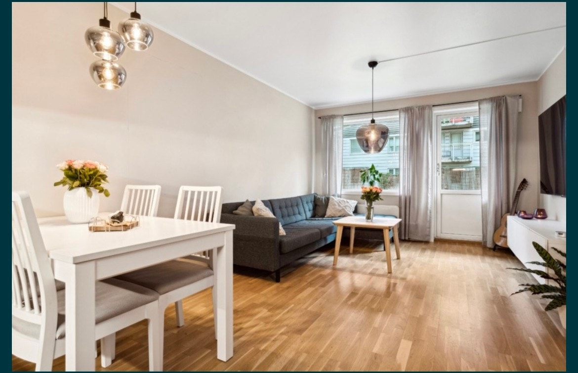 Leiligheten ligger i et rolig og vel-etablert område. Galleribilde