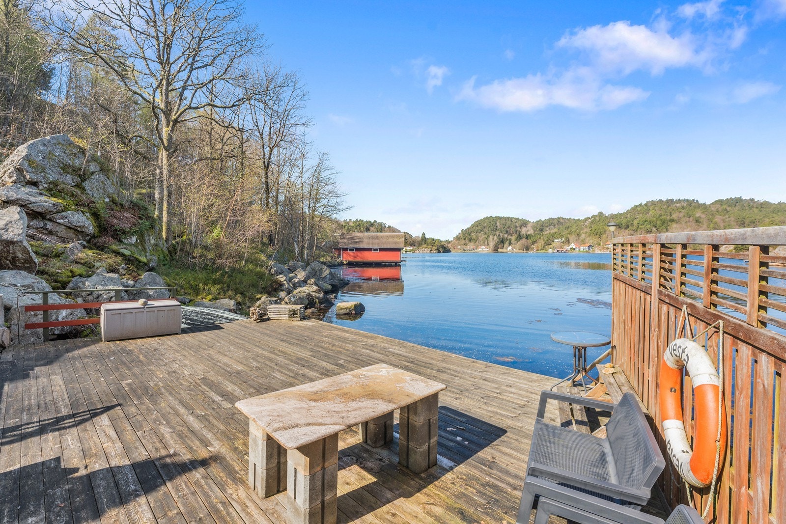 Egen brygge. Flott utsikt mot Tjømsvågen Galleribilde