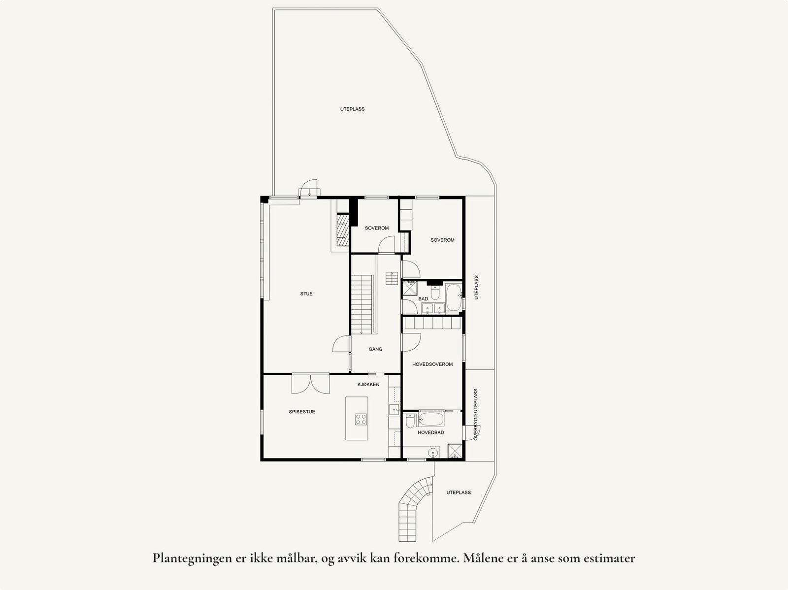 Plantegning hovedplan. Galleribilde