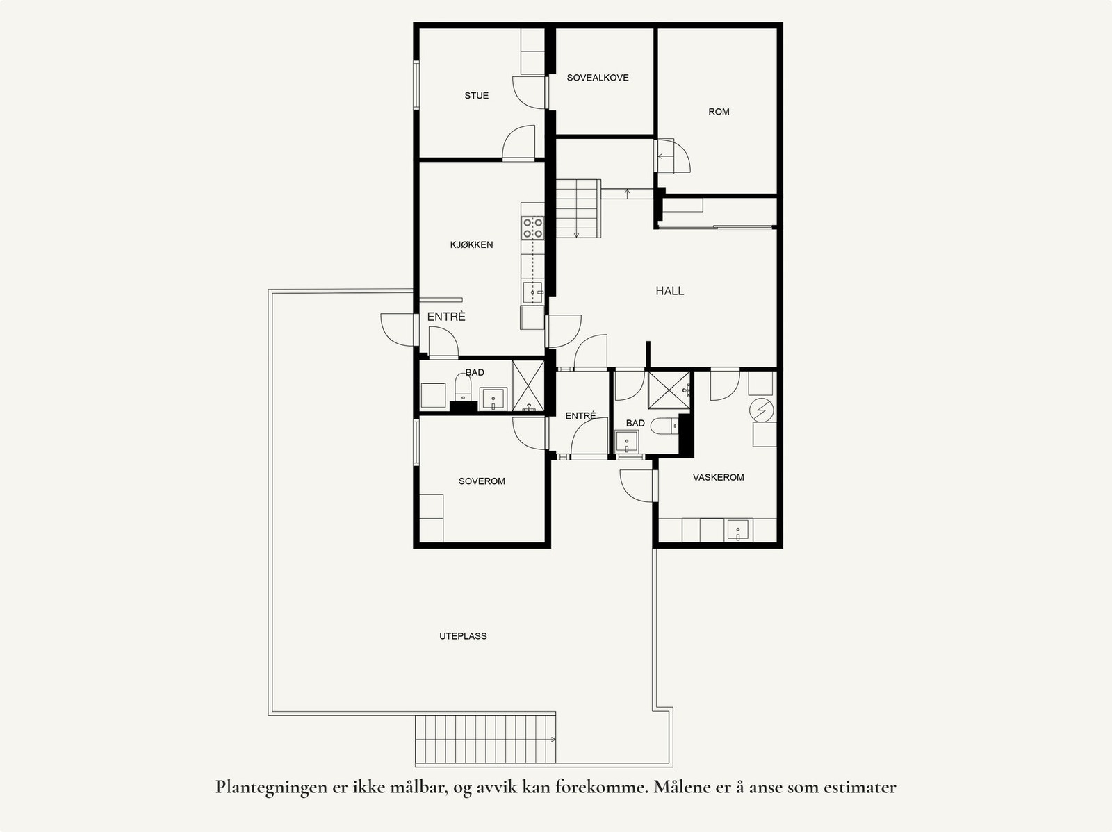 Plantegning 1. etasje Galleribilde