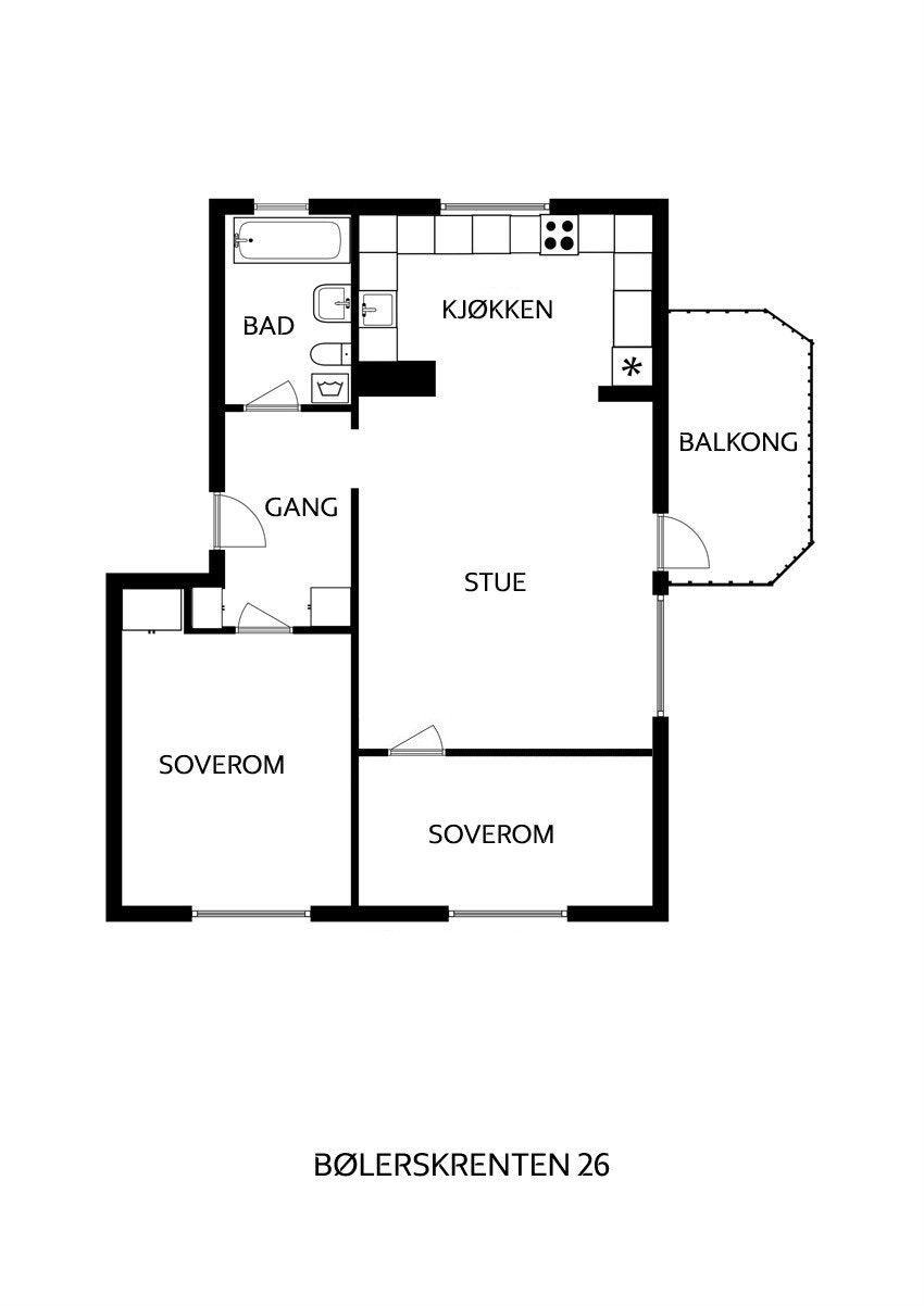 Plantegning Galleribilde