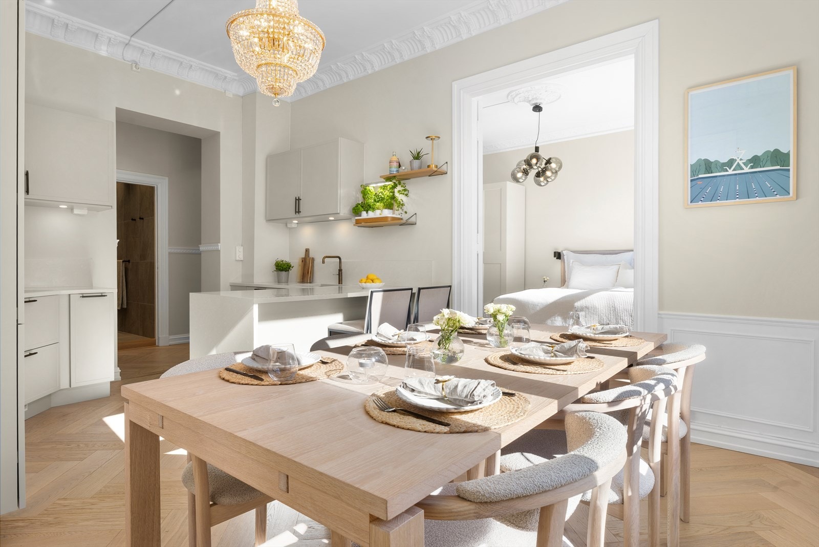 Her har du god kontakt med middagsgjestene. Galleribilde