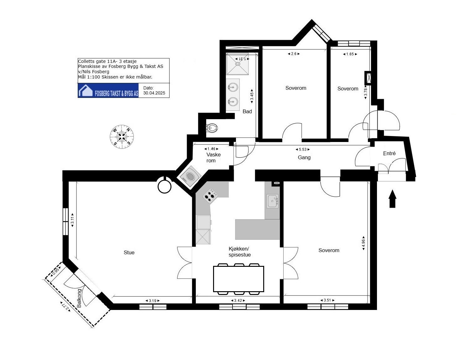 Moderne og sosial planløsning med svært god romfordeling og plassutnyttelse. Galleribilde