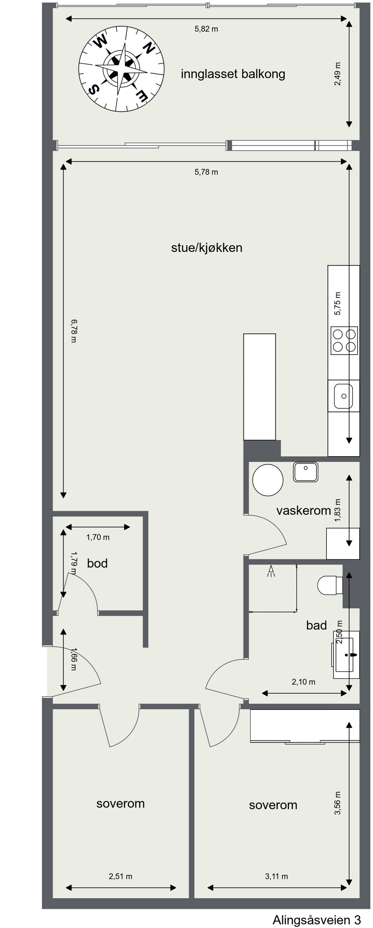 Plantegning Galleribilde