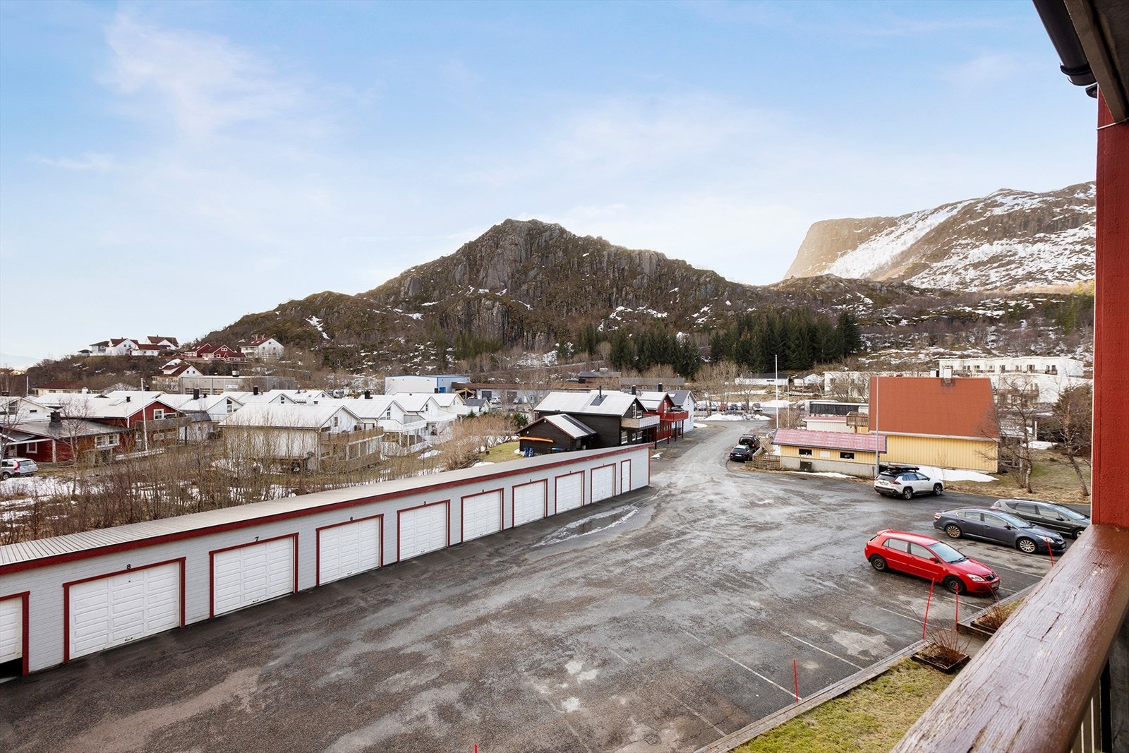 Utsikt fra balkong Galleribilde