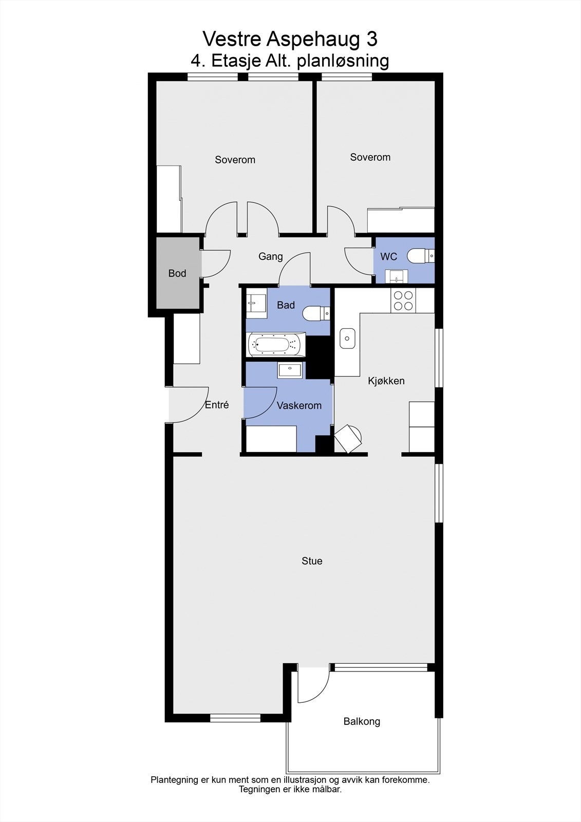 2D plantegning alternativ Galleribilde