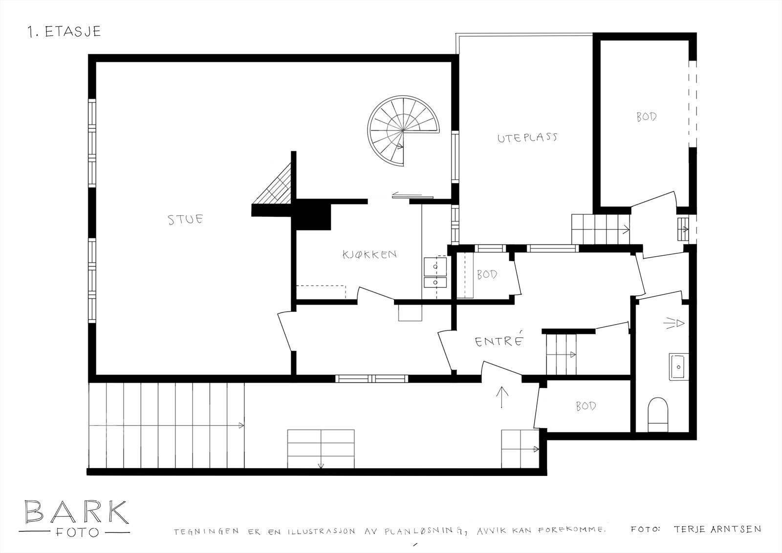 - Planskisse 1.etasje - Galleribilde