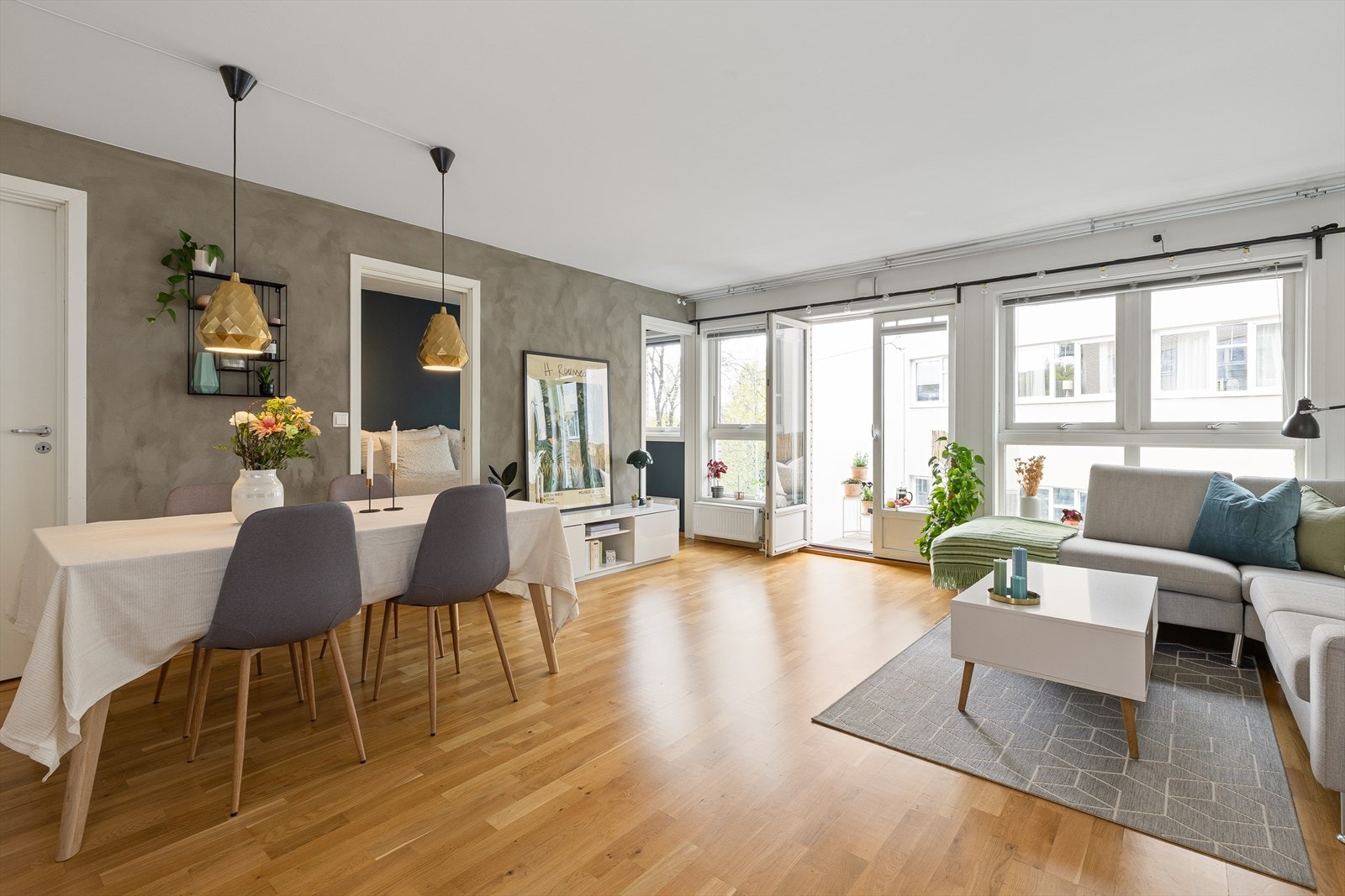 Velkommen til Normannsgata 4 - En flott og moderne 3-roms med balkong, tilgang til takterrasse, mulighet for garasjeleie og en fantastisk beliggenhet ved Kampen. Galleribilde