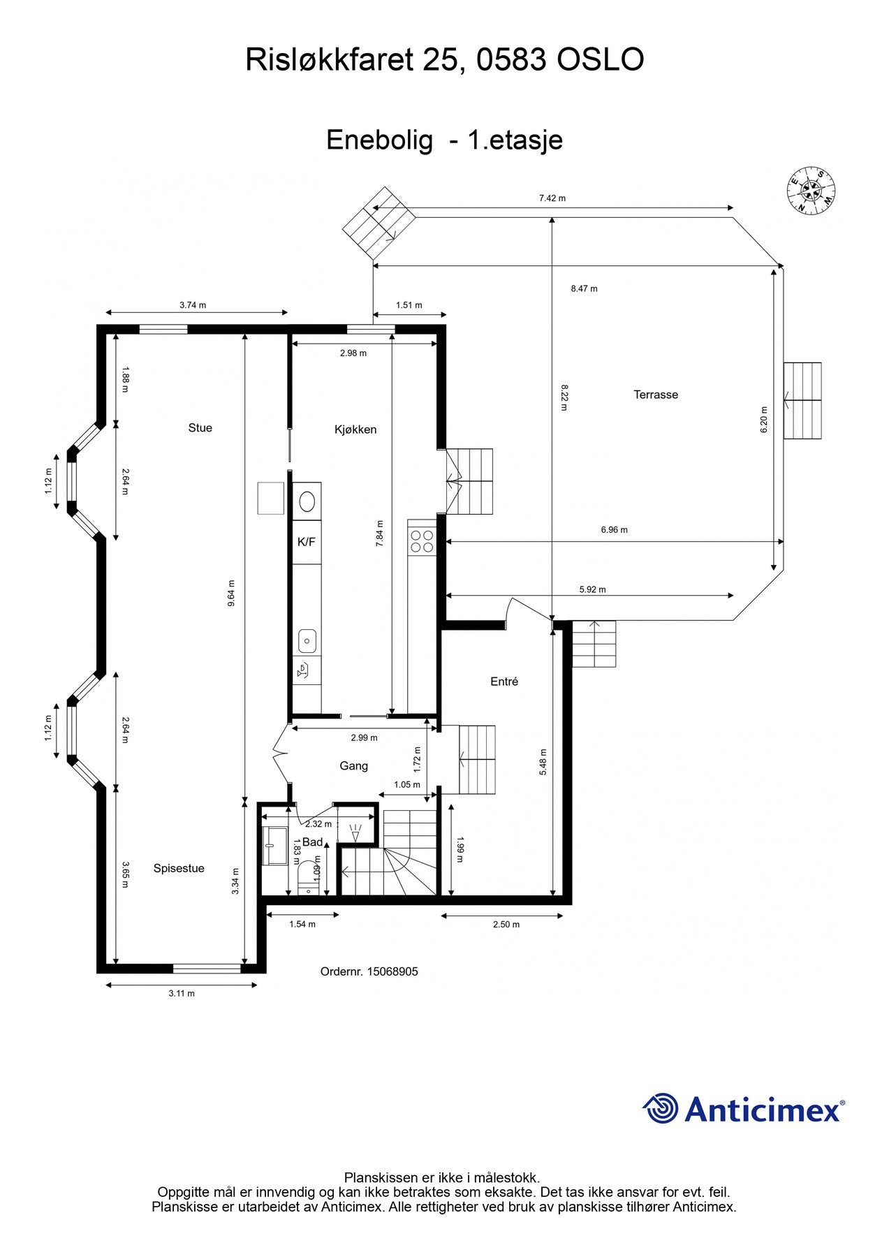 Plantegning 1. etasje. Galleribilde