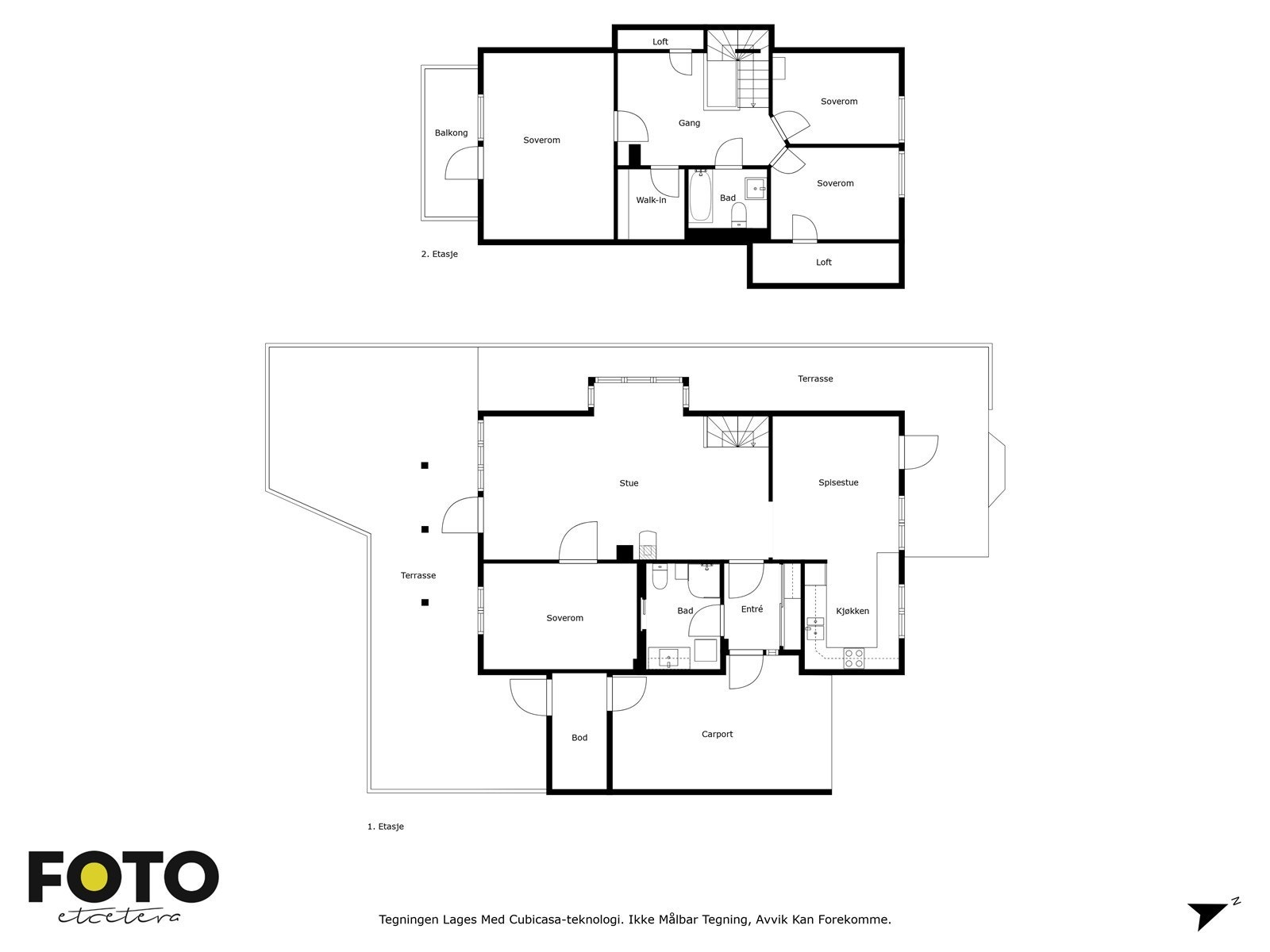 Veiledende plantegning - Ikke målbar Galleribilde