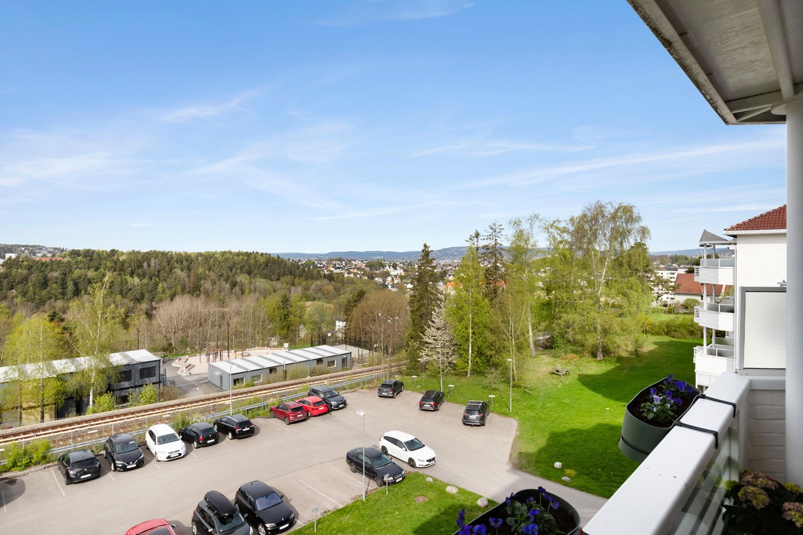 Fra balkongen får du en utrolig fin utsikt. Galleribilde