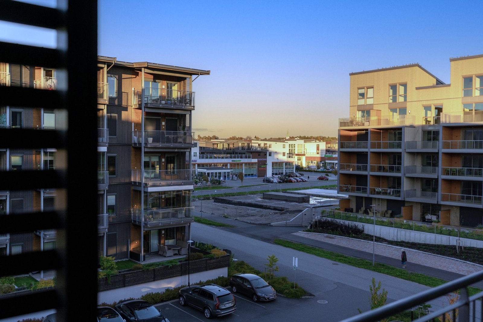 Utsikt til Sorgenfri Senter fra svalgang Galleribilde