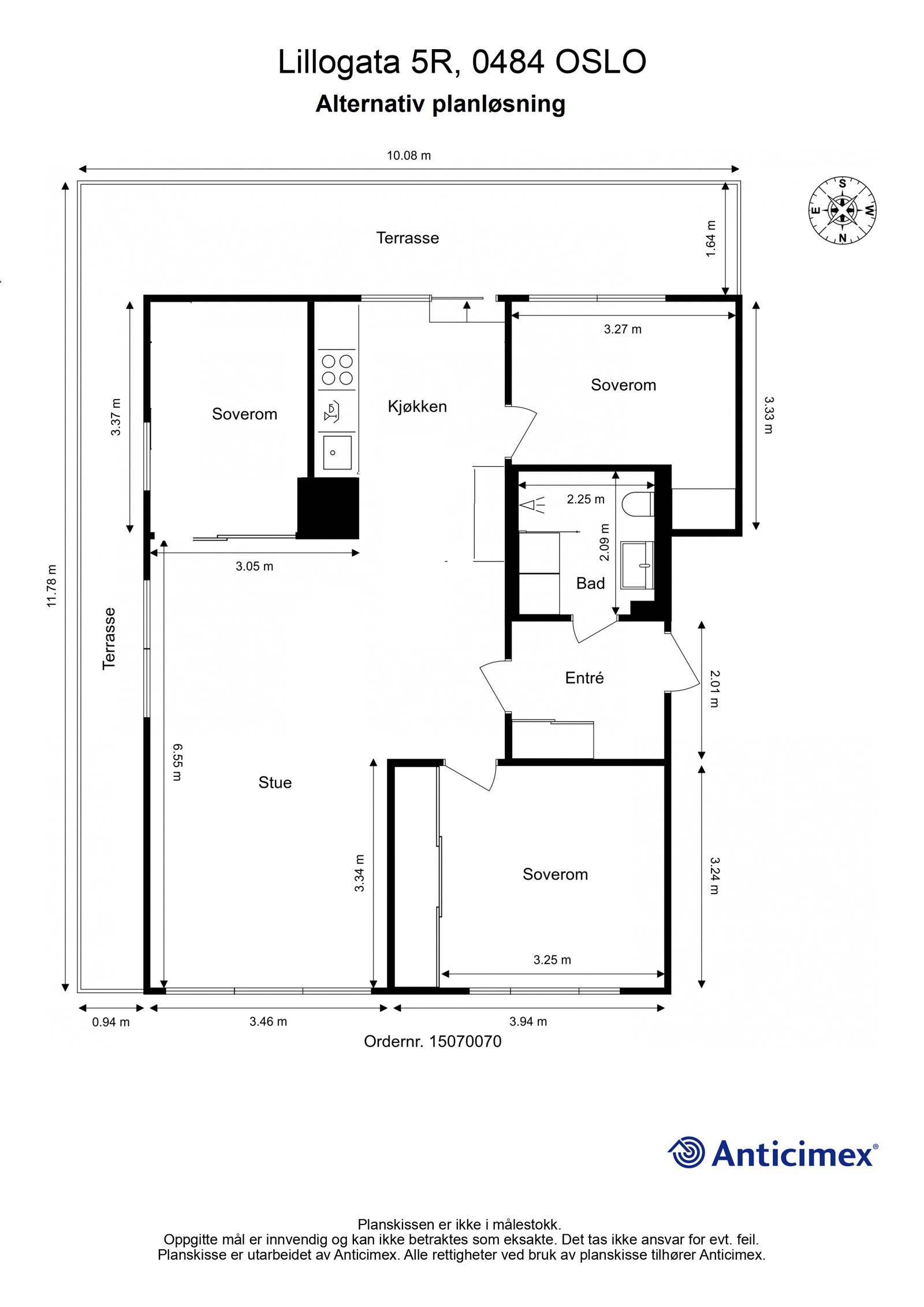 Alternativ planløsning - 4-roms Galleribilde
