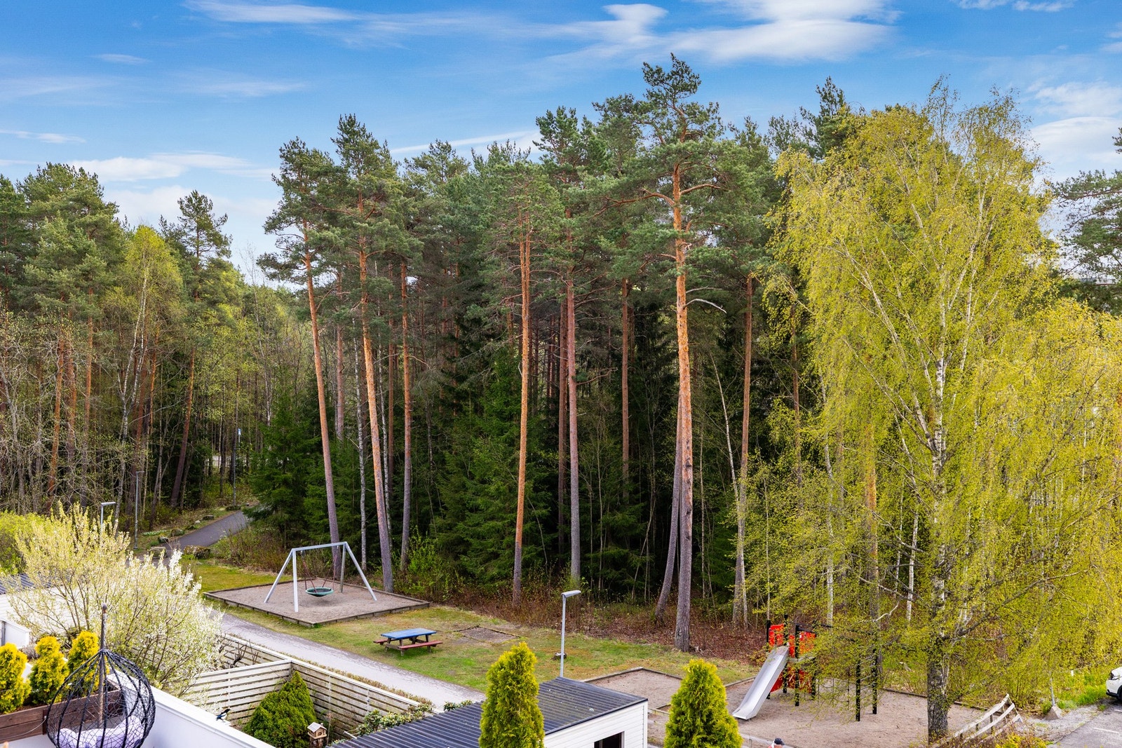 Koselig utsyn fra boligen. Galleribilde