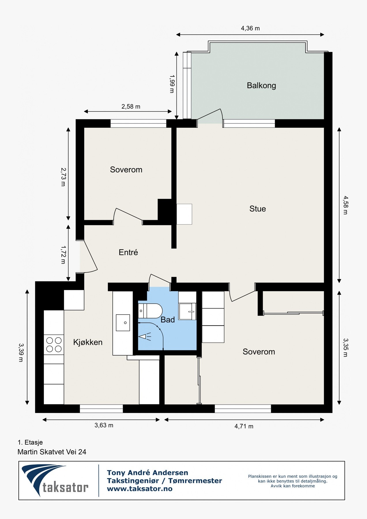 God planløsning med gode lysforhold Galleribilde
